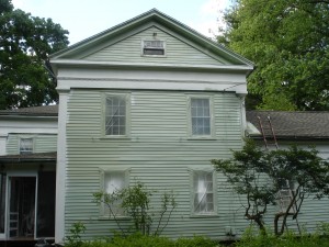 Painting preparation and complete priming creates the foundation for a long-lasting, beautiful finish on this historical residence in Canton, CT.